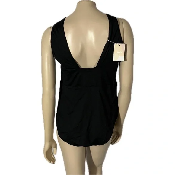 NWT Andie Mykonos One piece Swimsuit in Black - Picture 8 of 9
